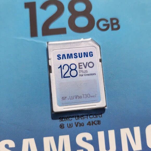 NEW Samsung Evo Plus 128 GM SD Card SDXC for DSLR Camera Laptop Accessories 130 - Picture 2 of 12